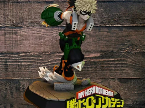 바쿠고 카츠키 - 나의 히어로 아카데미아 인쇄 준비 완료 3D 프린트 모델
