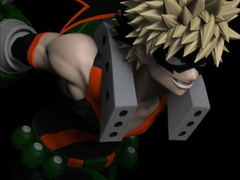 Katsuki Bakugo - My Hero Academia Ready to Print Modello di stampa 3D