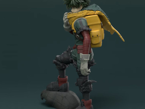 Izuku Midoriya - Deku Vigilante Ready to Print Modèles 3D en vedette