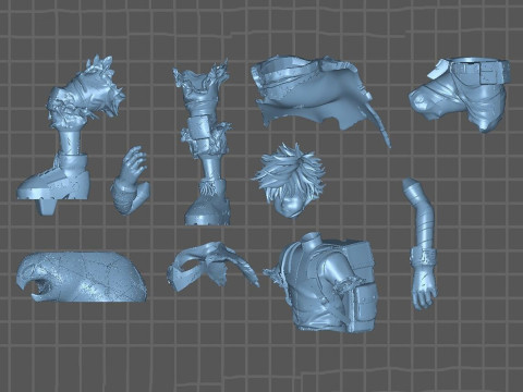 Izuku Midoriya - Deku Vigilante Ready to Print Modèles 3D en vedette