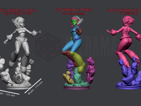 Azerama - Ochaco Uraraka Ready to Print 3D Druckmodell