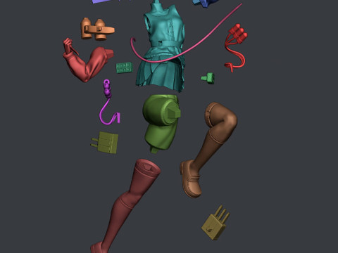 HIMIKO TOGA Ready to Print 3D 프린트 모델