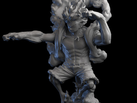 Luffy Gear 4 Snakeman Ready to Print 3D-printmodel