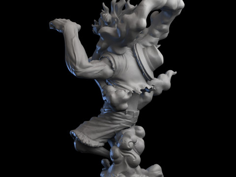Luffy Gear 4 Snakeman Ready to Print 3D-printmodel