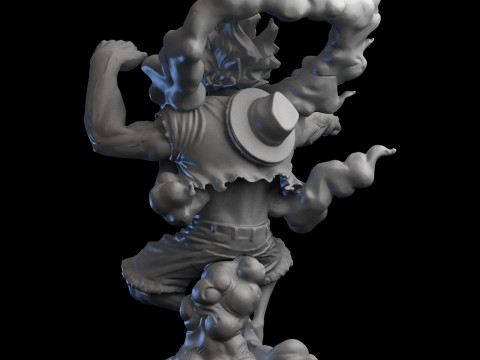 Luffy Gear 4 Snakeman Ready to Print 3D-printmodel