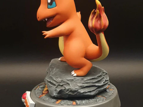 Charmander Pokemon Ready to Print 3D Print Model