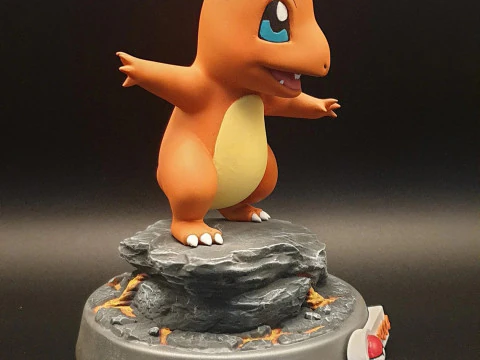 Charmander Pokemon Ready to Print 3D Print Model
