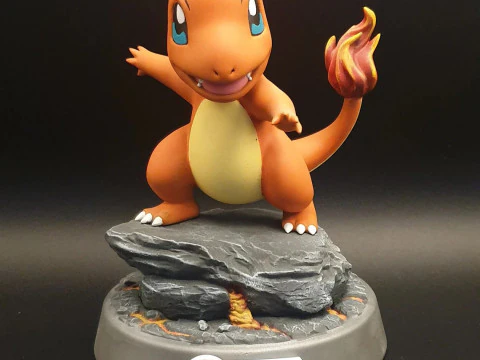 Charmander Pokemon Ready to Print 3D Print Model