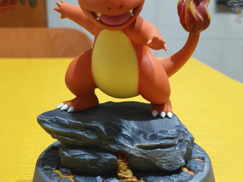 Charmander Pokemon Ready to Print 3D Print Model