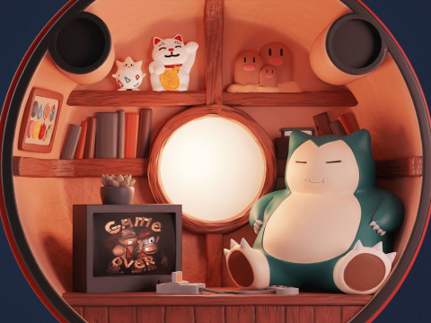 Pokeball Diorama Ready to Print 3D Print Model