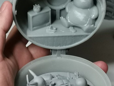 Pokeball Diorama Ready to Print 3D Print Model