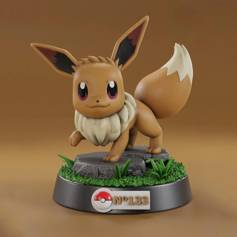 Pok&eacute;mon - Eevee Listo para imprimir Modelo de impresión 3D .c4d .max .obj .3ds .fbx .stl .blend 
