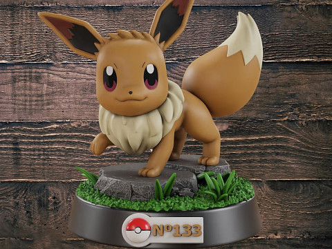 Pokemon - Eevee Ready to Print 3D Print Model