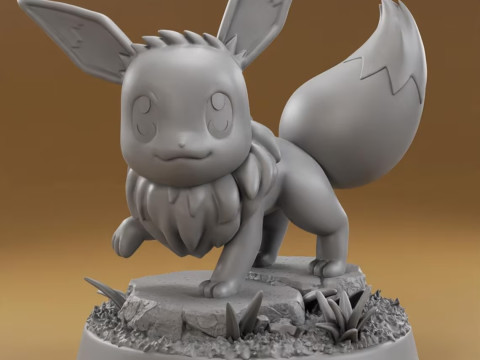 Pokemon - Eevee Ready to Print 3D Print Model