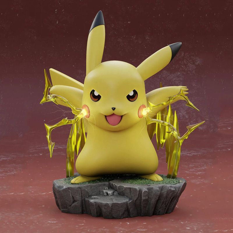 Pikachu Pokemon Ready to Print 3D प्रिंट मॉडल .c4d .max .obj .3ds .fbx .stl .blend