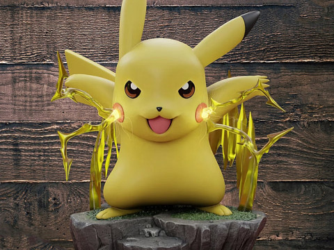 Pikachu Pokemon Ready to Print 3Dプリントモデル