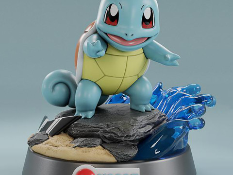 Pokemon - Squirtle Ready to Print 3Dプリントモデル