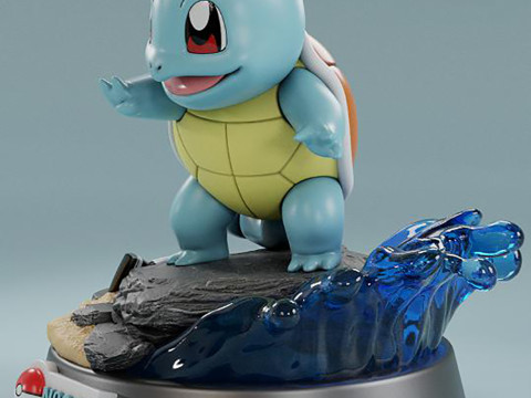 Pokemon - Squirtle Ready to Print Modello di stampa 3D