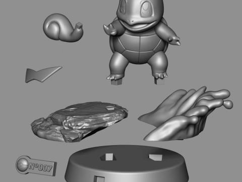 Pokemon - Squirtle Ready to Print Modello di stampa 3D