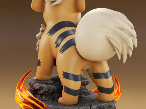 Pok&eacute;mon Growlithe listo para imprimir Modelo de impresión 3D