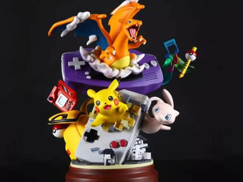 Pokemon Diorama William La Saga Ready to Print 3Dプリントモデル