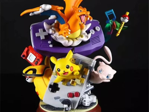 Pokemon Diorama William La Saga Ready to Print 3D Print Model