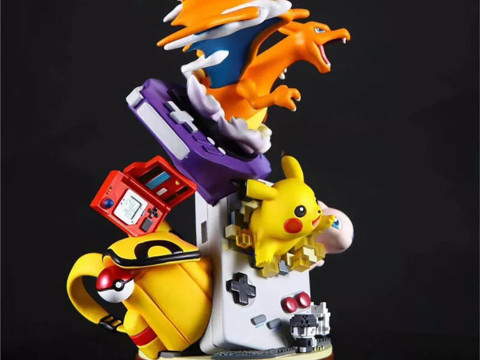 Pokemon Diorama William La Saga Ready to Print 3D Print Model