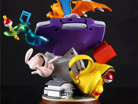 Pokemon Diorama William La Saga Ready to Print 3D Print Model