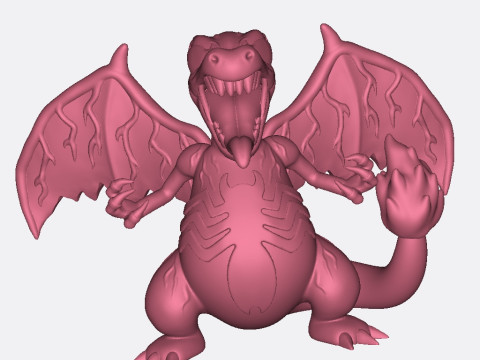 POKEMON - VENOM CHARIZARD Ready to Print 3D Print Model