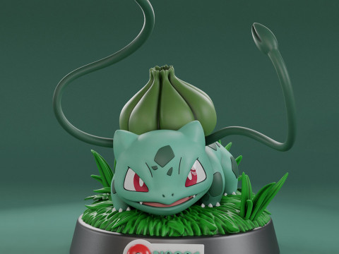 Pokemon Bulbasaur Ready to Print 3Dプリントモデル