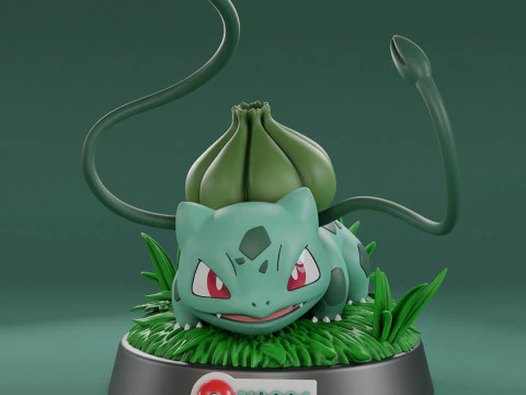 Pokemon Bulbasaur pronto per la stampa Modello di stampa 3D