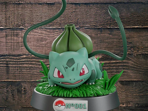 Pok&eacute;mon Bulbasaur listo para imprimir Modelo de impresión 3D