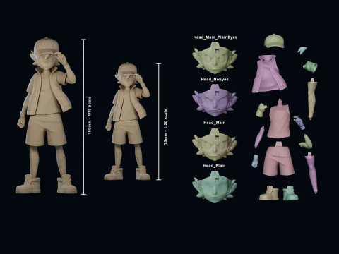 Ash - Satoshi - Pokemon Journeys Ready to Print 3D Print Model
