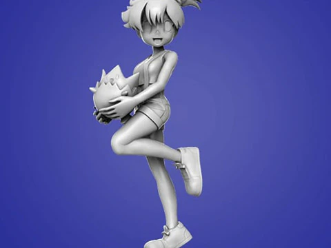 Pokemon nebbioso pronto per la stampa Modello di stampa 3D