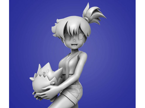 Misty Pokemon Ready to Print 3D Print Model