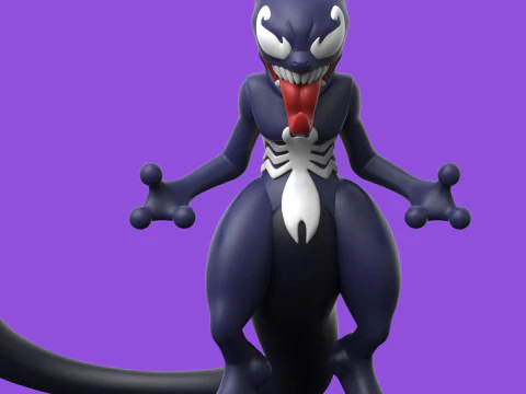 POKEMON - VENOM MEWTWO Pronto per la stampa Modello di stampa 3D