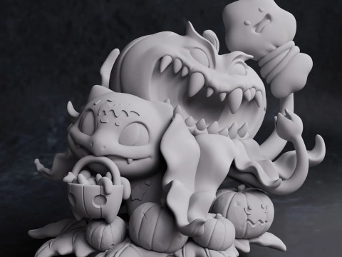 Bulbasaur - Pokemon Halloween Ready to Print 3D Print Model