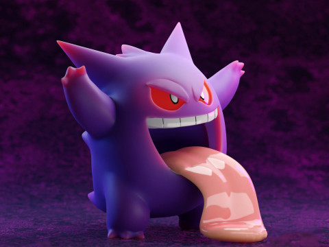 Gengar Pokemon Ready to Print Modelo de impresión 3D