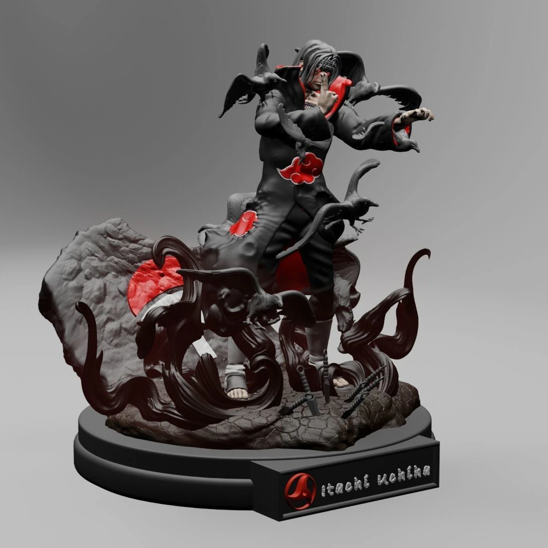 ITACHI UCHIHA Ready to Print 3D Print Model .c4d .max .obj .3ds .fbx .stl .blend