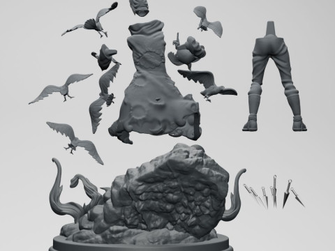 ITACHI UCHIHA Ready to Print Modèles 3D en vedette