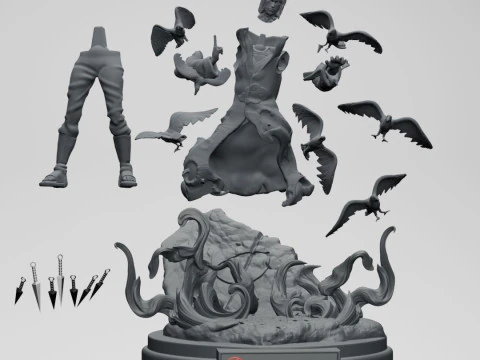 ITACHI UCHIHA Ready to Print 3D Print Model