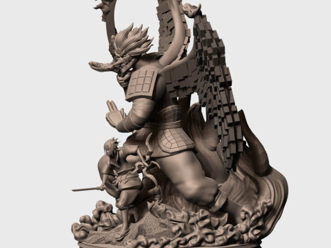 Sasuke and susano Ready to Print 3D प्रिंट मॉडल