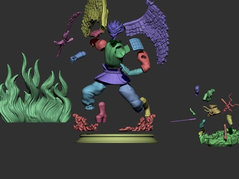 Sasuke and susano Ready to Print 3D प्रिंट मॉडल
