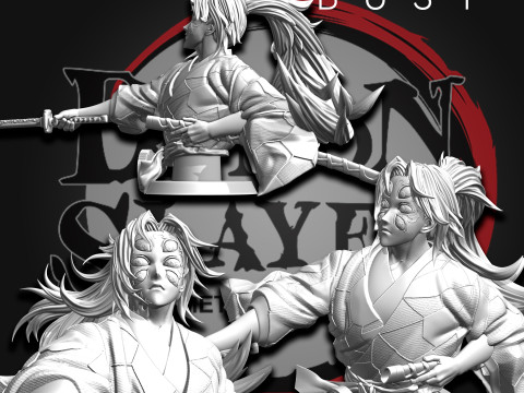 Kokushibo Demon Slayer Kimetsu no Yaiba 3D Принт Модель