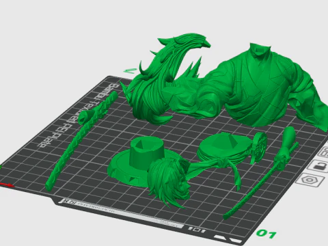 Kokushibo Demon Slayer Kimetsu no Yaiba 3D Print Model