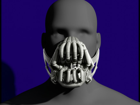 Bane Mask - Dark Knight Rises Cosplay Prop Modelo de impresión 3D