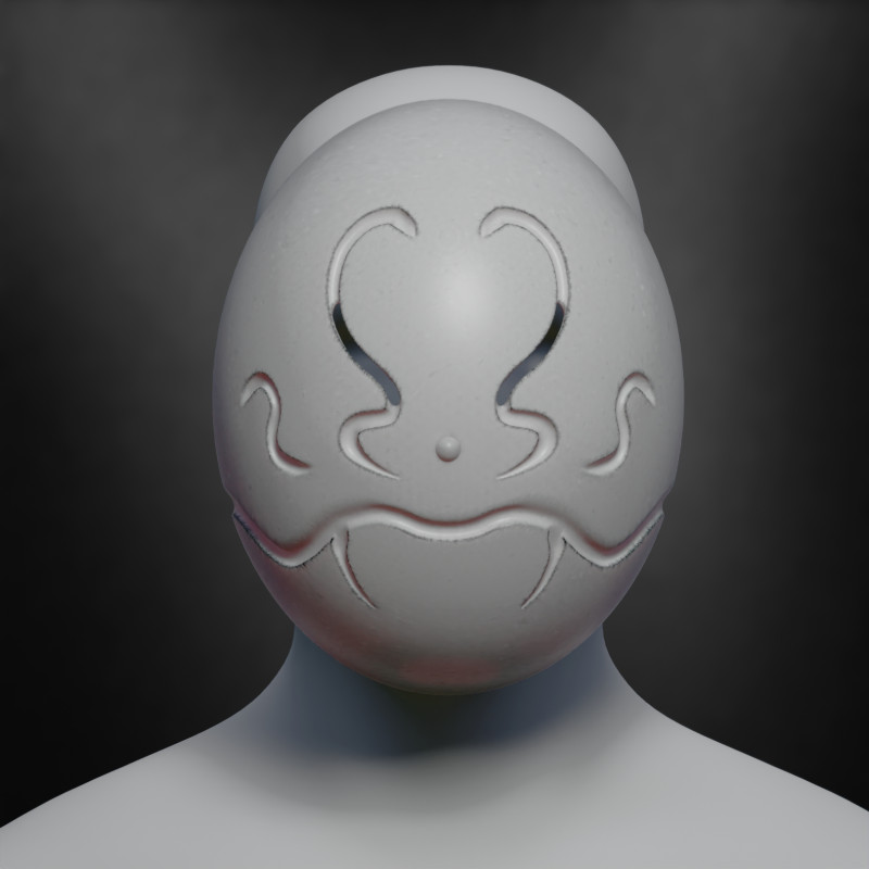 Anti-Magic Mask - Rimuru Tempest Cosplay Modelo de Impressão 3D .c4d .max .obj .3ds .fbx .stl .blend