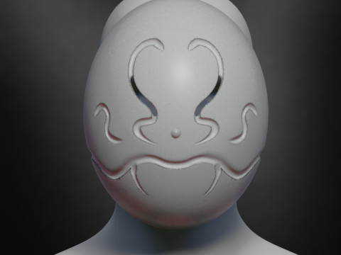 Anti-Magic Mask - Rimuru Tempest Cosplay 3D Принт Модель