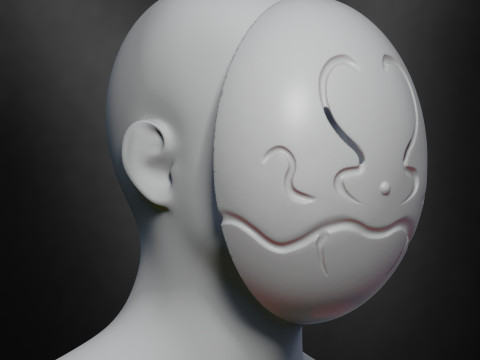Anti-Magic Mask - Rimuru Tempest Cosplay Modelo de Impressão 3D