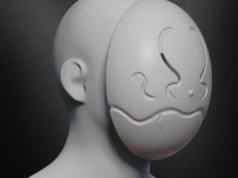 Anti-Magic Mask - Rimuru Tempest Cosplay 3D Print Model